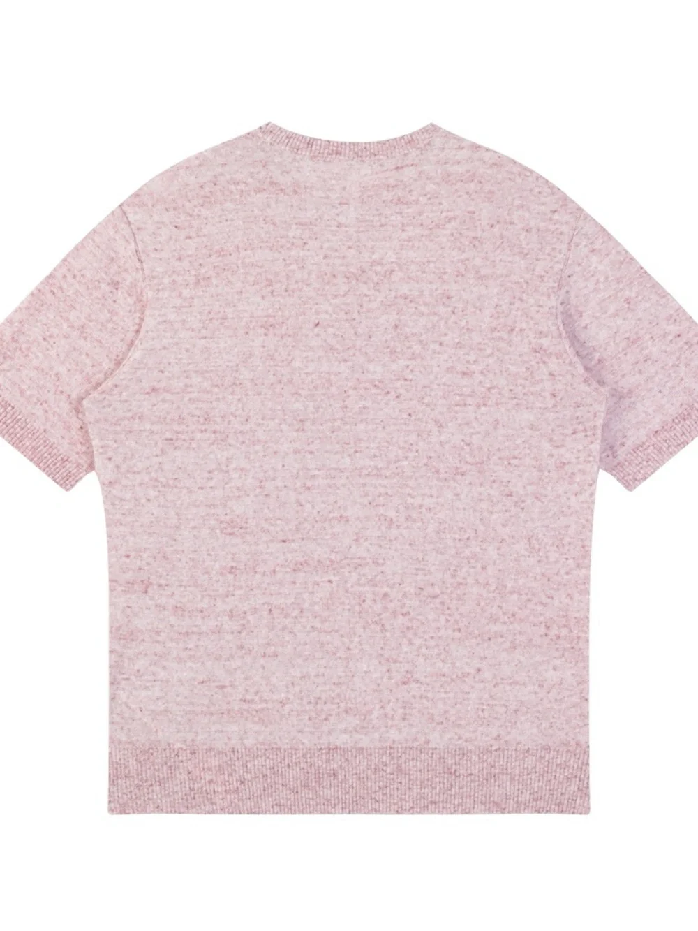 Loro Piana Blush Pink Short-Sleeve Crewneck Sweater
